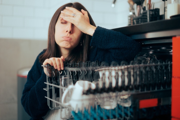 Unhappy lady having problems